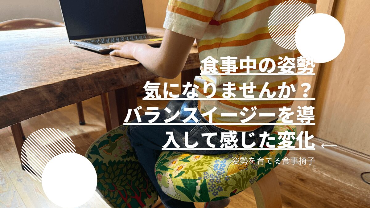 バランスイージーに座っている男の子